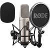 RØDE Rode NT2-A - Microfono a condensatore a membrana grande per studio + Keepdrum WS02 in schiuma antivento