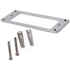 Mikinona Cornice Pickup Humbucker in Metallo Argento Base Piatta 2mm | Gb320 Cromato, Struttura Robusta che Non Si Deforma, Finitura Lucida e Bordi Foro Coperti