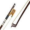Surveal, archetto per violino in legno di pernambuco con la migliore coda di cavallo della Mongolia e il miglior elastico, misura 4/4 4/4 Marrone
