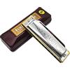 YUEKO Suzuki Folkmaster 1072 Armonica diatonica Standard Principiante Blues Arpa Gaita Chiave di A/Ab/B/Bb/C/D/Db/E/Eb/F/F #/G Strumento Musicale… (Chiave di F #)