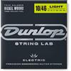 Jim Dunlop DEN1046 - Set di 6 Corde per Chitarra Elettrica, in Nickel, White/Black/Red/Blue