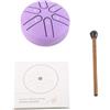 SEAFRONT Tongue Drum Handpan Steel Drum Professional Mini 6 Note Worry Hand Pan Drum Strumento a Percussione con Bacchetta (Viola)
