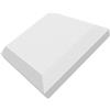 Lenacustica Pannelli Fonoassorbenti Elegance, 50x50x5 cm, Design Acustico per Pareti e Soffitto, Set da 4 Pezzi. (bianco)