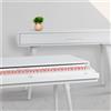 Classic Cantabile DP-730 WP - Pianoforte Digitale 88 Tasti pesati Tastiera Ponderati Azione del Martello - Tasti rosa - Tavolo con pianoforte elettrice incorporato - Leggio, pedaliera - Bianco opaco