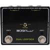 BlissfulAbode Dual Reverse Loop Box Guitar Effects Switcher pedale con AB Footswitch per effetti e commutazione, include uscita sintonizzatore e capacità di alimentazione regolabile