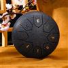 Generico Tamburo da Pioggia per Esterno, Handpan Steel Tongue Drum a 13 Note, con Bacchette e Borsa per Trasporto Strumento a Percussione Chakra da 6 Pollici(blu navy,12 pollici 13 Nota)