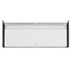Brabantia Fall Front Portapane, Grande Contenitore da Banco per Pane, Bagel, Panini, Design Salvaspazio con Piano d'Appoggio, White