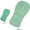Wonder Kids Fodera per seggiolino in pile per passeggini e passeggini, imbottitura universale su entrambi i lati (verde 80 x 32)
