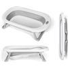MS BabyWorld - FLEX - Vaschetta Bagnetto Flessibile e Pieghevole | Fino a 24 mesi | Gambe Antiscivolo | Tappo di Scarico | Compatta