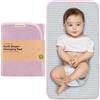 KeaBabies Portatile Fasciatoio Per Pannolini - Impermeabile Pieghevole Bambina Materassino Fasciatoio - Piccola Leggera Viaggio Tappetino Per Il Cambio Del Pannolino - Lavabile In Lavatrice (Sweet Pink)