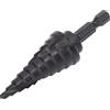 ANGGREK Punta per Trapano a Gradini HSS, Alesatore per Fori a Pagoda, Utensile con Gambo Esagonale e Design a Doppia Scanalatura per Metallo, Legno, Plastica, (10 gradini (4-22 mm))