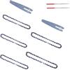 HQABCUTR Lama for motosega da 6 pollici, barra guida e catena for sega elettrica con 37 maglie di trasmissione, set di utensili ricaricabili