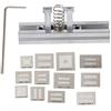 HLLR Ciabatte 13 Pezzi Universal Stencil Template BGA Reballing Holder Jig per DDR1 DDR2 DDR3