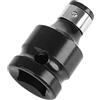 CHJIENJUJIDZ 1/2 '' Square Brew Change Socket Adapter Convertes Wrench 1/4 '' Hex Shank Shank Drill Chuck Kit di conversione