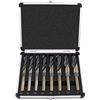 EFFICERE Best Choice - Set 1/5,1 cm Shank Silver and Deming drill bit set in valigetta di alluminio, acciaio ad alta velocità (HSS) | SAE taglia 9/40,6 cm - 2,5 cm da 1/° Increment