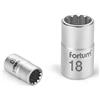 FORTUM Testa cava Multilock, 1/4, 4,5 mm, lunghezza 25 mm