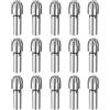 QUARKZMAN 15pz Mandrini per Trapano Colletto da 3.2mm Lunghezza 18mm Mini Smerigliatrice Elettrica Cambio Rapido Utensile di Sostituzione per Utensili Rotativi