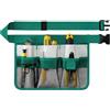 JQTOP Grembiule da giardino da donna, cintura regolabile con 8 tasche, resistente cintura da lavoro Oxford per giardinaggio, edilizia (verde)