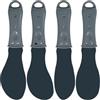 Generic Set di spatole per calafataggio 4 pezzi - Strumento di finitura per calafataggio per fai da te e ingegneria | Applicatore per lisciatura dei metalli per mastice, malta e sigillante | Ideale per vetro,