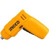 Ingco 4V avvitatore ricaricabile elettrico senza cordone compatto messo con 11 punti, giallo