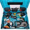 YIJIEHH Kit trapano elettrico senza fili da 21 V, set di cacciaviti elettrici portatili con 6 accessori e custodia, set di utensili multi-testa
