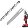 Generic Set barra per motosega, catena per motosega e barra guida - Barra guida e catena di ricambio combinate | Combinazione di catene con barra guida per carichi pesanti, per motoseghe per escursi