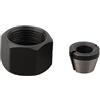 Posheliox Set di dadi di conversione con pinza per router, adattatore per mandrino pinza da 6 mm, 6,35 mm a 8 mm, per mandrino per macchina da incisione, kit boccole in acciaio al carbonio (6 mm)
