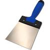 DEWEPRO Spatola Per Fughe 140 mm In Acciaio Inox Antiruggine E Resistente Agli Acidi Con Impugnatura Soft Grip Per Piastrelle Finiture E Superfici