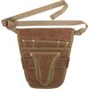 Chewtoyo Fondina da giardinaggio in tela da donna, 30 x 28,4 cm, cintura per attrezzi da giardino con tasche, custodia impermeabile per attrezzi da falegnameria e fai da te