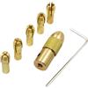 YAMSLAM 7/12 pz/set 2-5mm pinza in ottone micro trapano, pinza in ottone mandrino per trapano in ottone, micro trapano elettrico autoserrante mandrino, mini pinza per trapano elettrico con chiave a brugola