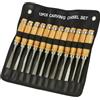 TOOLTEK SET SCALPELLI SGORBIE PER LEGNO INTAGLIO INTARSIO SCALPELLINI 12pz CON CUSTODIA