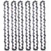 RICODA 1/2/3/4/6 Pezzi Motosega da 14 pollici 50 Maglie di azionamento 25 Taglierina 3/8quot; LP .050quot; Catene in acciaio Parte di ricambio per catena per taglio di legno con sega, 6 frese da 50 DL 25