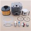 DORFEY Kit interruttore filtro aria pistone cilindro 50mm adatto for motosega h-u-s-q-v-a-r-n=a 362 365 371 372 372XP 503 81 80 01 W valvola di decompressione