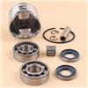 DORFEY Kit guarnizione olio cuscinetto ad aghi albero motore, clip for anello pistone da 46 mm, adatto for motosega H-u-s-q-v-a-r-n-a 55, 55, Rancher, 55 EPA #503608171