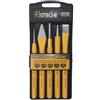 TANIASHOP Set 5 scalpelli cacciaspine bulini cacciachiodi punzoni per meccanico in acciaio al cromo vanadio