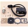 SRNPTBZIT Candela bobina di accensione adatta for kit membrana carburatore MS441 motosega 11384001300