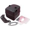 LIWaaGe Adatto for Hus 362 365 371 372 385 390 Kit guarnizione scudo termico supporto marmitta motosega pezzo di ricambio 503765301