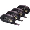 HLHLH 4 pezzi Cinghie a cricchetto for auto di fissaggio 5/6Mx25mm Cinghia ancoraggio for bagagli for carichi Fibbia in metallo Cintura resistente(6mX25mm)