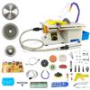 Generic Sega lapidaria per gioielli e rocce, mini sega da tavolo per attrezzatura lapidaria da 750 W per la lavorazione del legno di giada e agata, velocità regolabile 800-11.000 giri/min, per Polishing Kit