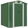 vidaXL Capanno da Giardino Verde 192x191x223cm Acciaio Zincato