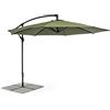 Bizzotto PRGN OMBRELLONE Retrattile Texas D.3 Metri Antracite/Verde Oliva ARREDO Giardino