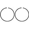 M METERXITY 2-Pz Fasce Elastiche per Pistone da 50mm x 1.2mm Fasce Elastiche Standard per Motoseghe Elettriche, Parti di Ricambio [Nero]