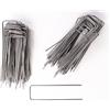 Ogrodzenia Wiklinowe 100 Picchetti Giardino Telo Pacciamatura in Acciaio Robusto Non Galvanizzato Ancoraggio, Ø 4 mm, 250 mm Lunghezza x 70 mm Larghezza, Picchetti a U per Reti, Recinzioni