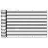 Tata Home Telo Copri Balcone Balcone Schermi Divisori Protettivi Telo Privacy Terrazzi Copriringhiera 50x900 cm Bianco-Grigio