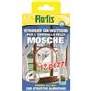 Flortis Vetrofania con insetticida mosche. 12 pz trappola mosche. Esca insetticida per mosche con attrattivo alimentare. Insetticida acchiappamosche. Adesivi pronti all'uso. Efficacia fino 4 mesi.
