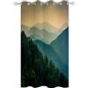 Hiseng Tende Gazebo per Esterno Impermeabili, Motif Paesaggio 3D Tende da Esterno con Occhielli Tenda per Balcone Idrorepellente 1 Pezzo Tenda Oscurante Termica (132x182cm,Foresta)