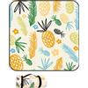 DOTBUY-SHOP Coperta da Picnic Impermeabile Portatile, Antisabbia Coperta da Campeggio Grande Pieghevole Leggero Bambini Come Tappeto da Gioco per Spiaggia Giardino (Ananas Giallo,150x150cm)