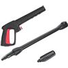 SGerste Kit di accessori per pistola a getto per lavaggio ad alta pressione, sistema di rilascio rapido per Bosch AQT Black & Decker, ugello spray per lancia per sporco regolabile, tubo detergente per pulizia