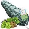 TTL GARDEN Quick&Easy - Tunnel di rete 300 x 45 x 30 cm, con rete ombreggiante, utilizzabile immediatamente con cordoncino, 7 fogli di tunnel, copertura per aiuole rialzate, protezione contro il cibo