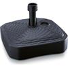 DIKEL Supporto per ombrellone, 39 x 39 cm, riempito con acqua o sabbia, 12 l, robusto portaombrelli in plastica resistente alle intemperie, stabile base per ombrellone per terrazza, giardino e spiaggia